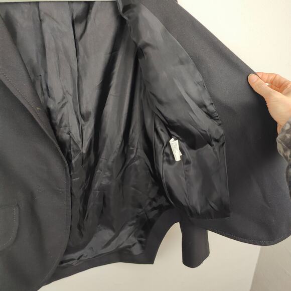 Carven Blazer Womens 38 FR Large US Black Avant‎ Garde Jacket Designer - Picture 8 of 11